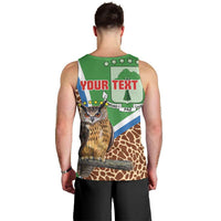 Personalised Equatorial Guinea Men Tank Top Bubo Poensis Mix Giraffe Pattern