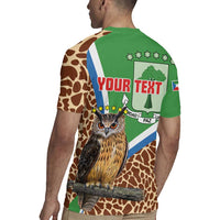 Personalised Equatorial Guinea Rugby Jersey Bubo Poensis Mix Giraffe Pattern
