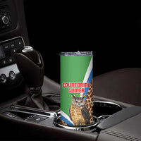 Personalised Equatorial Guinea Skinny Tumbler Bubo Poensis Mix Giraffe Pattern