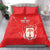 Custom Equatorial Guinea Football Bedding Set Allez Nzalang Nacional - Red Version