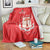 Custom Equatorial Guinea Football Blanket Allez Nzalang Nacional - Red Version