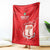 Custom Equatorial Guinea Football Blanket Allez Nzalang Nacional - Red Version