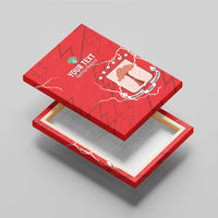 Custom Equatorial Guinea Football Canvas Wall Art Allez Nzalang Nacional - Red Version