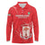 Custom Equatorial Guinea Football Long Sleeve Polo Shirt Allez Nzalang Nacional - Red Version