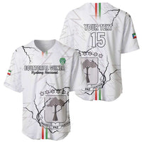 Custom Equatorial Guinea Football Baseball Jersey Allez Nzalang Nacional - White Version
