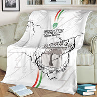 Custom Equatorial Guinea Football Blanket Allez Nzalang Nacional - White Version