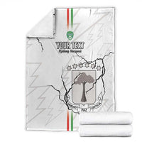Custom Equatorial Guinea Football Blanket Allez Nzalang Nacional - White Version