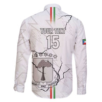 Custom Equatorial Guinea Football Family Matching Off The Shoulder Long Sleeve Dress and Hawaiian Shirt Allez Nzalang Nacional - White Version