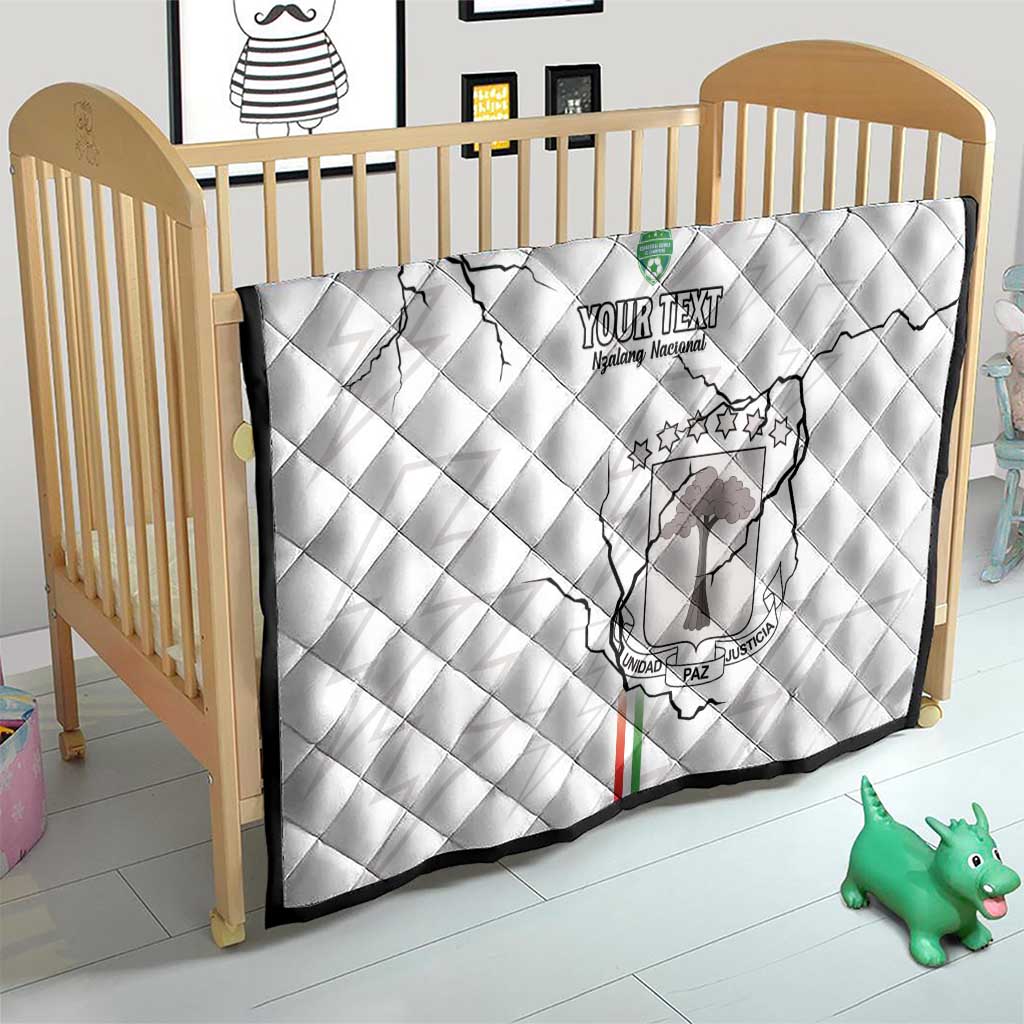 Custom Equatorial Guinea Football Quilt Allez Nzalang Nacional - White Version