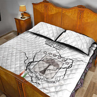 Custom Equatorial Guinea Football Quilt Bed Set Allez Nzalang Nacional - White Version