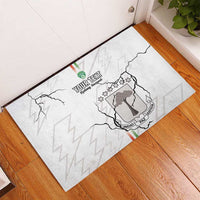 Custom Equatorial Guinea Football Rubber Doormat Allez Nzalang Nacional - White Version