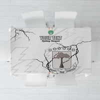 Custom Equatorial Guinea Football Tablecloth Allez Nzalang Nacional - White Version