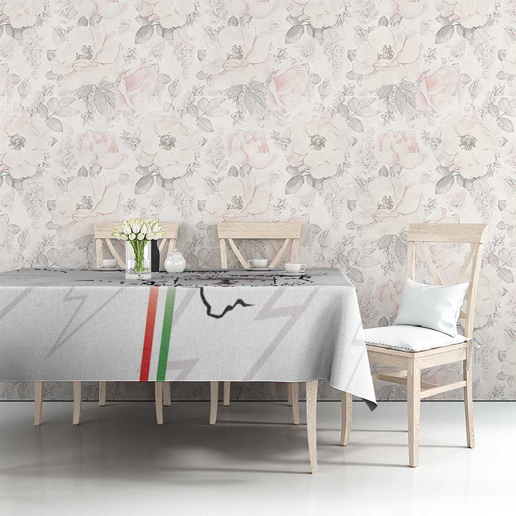 Custom Equatorial Guinea Football Tablecloth Allez Nzalang Nacional - White Version