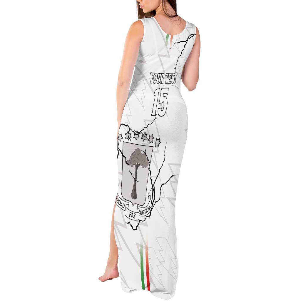 Custom Equatorial Guinea Football Tank Maxi Dress Allez Nzalang Nacional - White Version