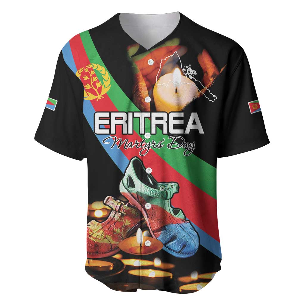 Personalized Eritrea Martyrs Day Baseball Jersey Candlelight Vigil Shida Shoes