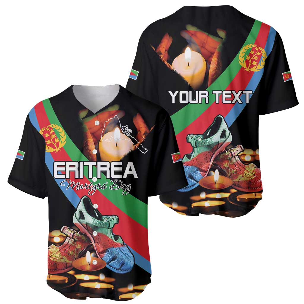 Personalized Eritrea Martyrs Day Baseball Jersey Candlelight Vigil Shida Shoes