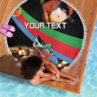 Personalized Eritrea Martyrs Day Beach Blanket Candlelight Vigil Shida Shoes