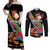 Personalized Eritrea Martyrs Day Couples Matching Off Shoulder Maxi Dress and Long Sleeve Button Shirt Candlelight Vigil Shida Shoes
