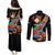Personalized Eritrea Martyrs Day Couples Matching Puletasi and Long Sleeve Button Shirt Candlelight Vigil Shida Shoes
