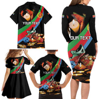 Personalized Eritrea Martyrs Day Family Matching Long Sleeve Bodycon Dress and Hawaiian Shirt Candlelight Vigil Shida Shoes