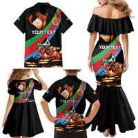 Personalized Eritrea Martyrs Day Family Matching Mermaid Dress and Hawaiian Shirt Candlelight Vigil Shida Shoes
