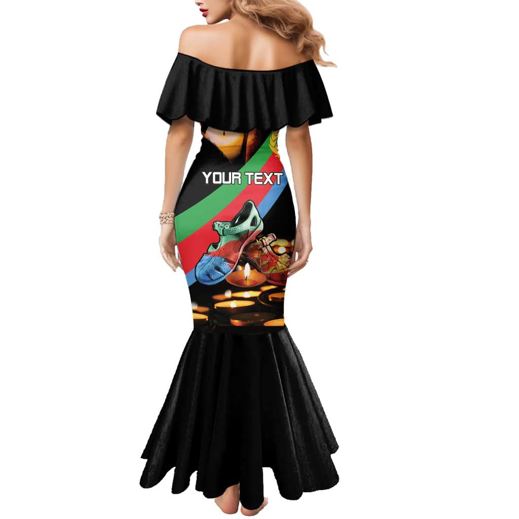 Personalized Eritrea Martyrs Day Family Matching Mermaid Dress and Hawaiian Shirt Candlelight Vigil Shida Shoes