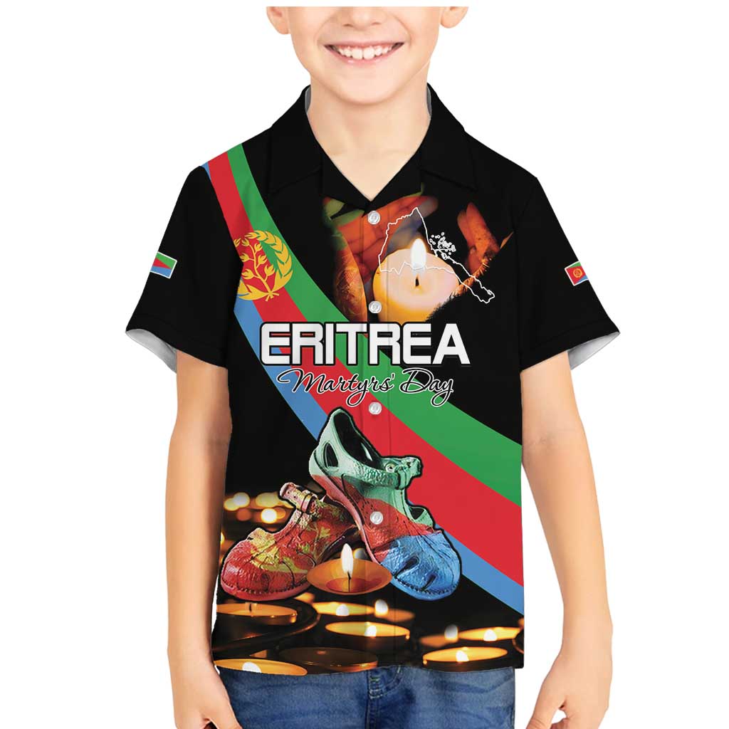 Personalized Eritrea Martyrs Day Family Matching Mermaid Dress and Hawaiian Shirt Candlelight Vigil Shida Shoes