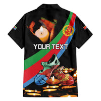 Personalized Eritrea Martyrs Day Family Matching Off The Shoulder Long Sleeve Dress and Hawaiian Shirt Candlelight Vigil Shida Shoes