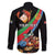 Personalized Eritrea Martyrs Day Family Matching Off The Shoulder Long Sleeve Dress and Hawaiian Shirt Candlelight Vigil Shida Shoes
