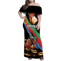 Personalized Eritrea Martyrs Day Family Matching Off Shoulder Maxi Dress and Hawaiian Shirt Candlelight Vigil Shida Shoes