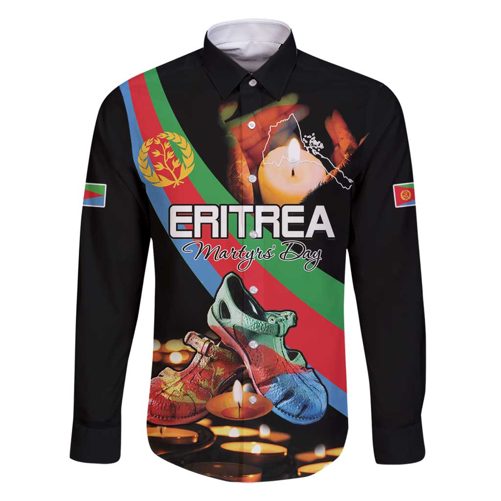 Personalized Eritrea Martyrs Day Family Matching Off Shoulder Short Dress and Hawaiian Shirt Candlelight Vigil Shida Shoes