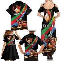 Personalized Eritrea Martyrs Day Family Matching Summer Maxi Dress and Hawaiian Shirt Candlelight Vigil Shida Shoes