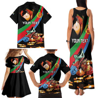 Personalized Eritrea Martyrs Day Family Matching Tank Maxi Dress and Hawaiian Shirt Candlelight Vigil Shida Shoes