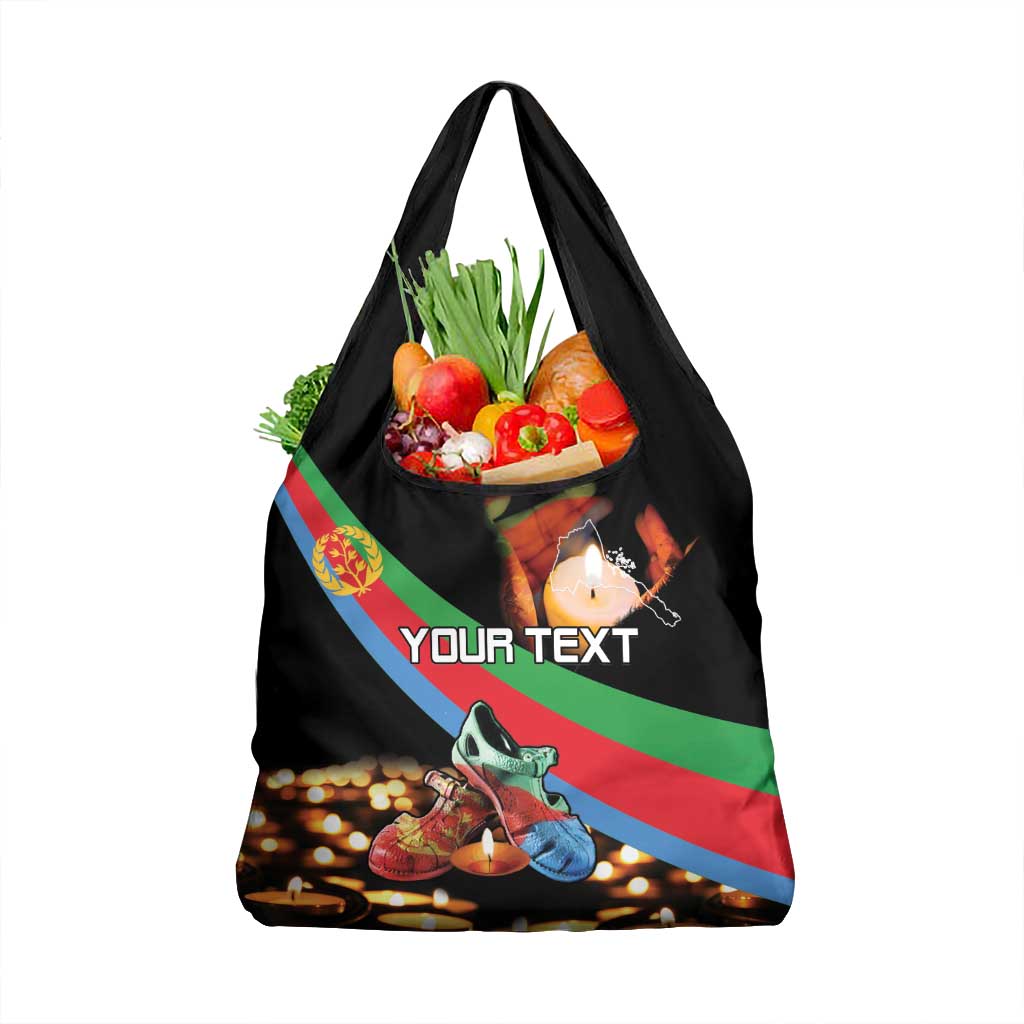 Personalized Eritrea Martyrs Day Grocery Bag Candlelight Vigil Shida Shoes