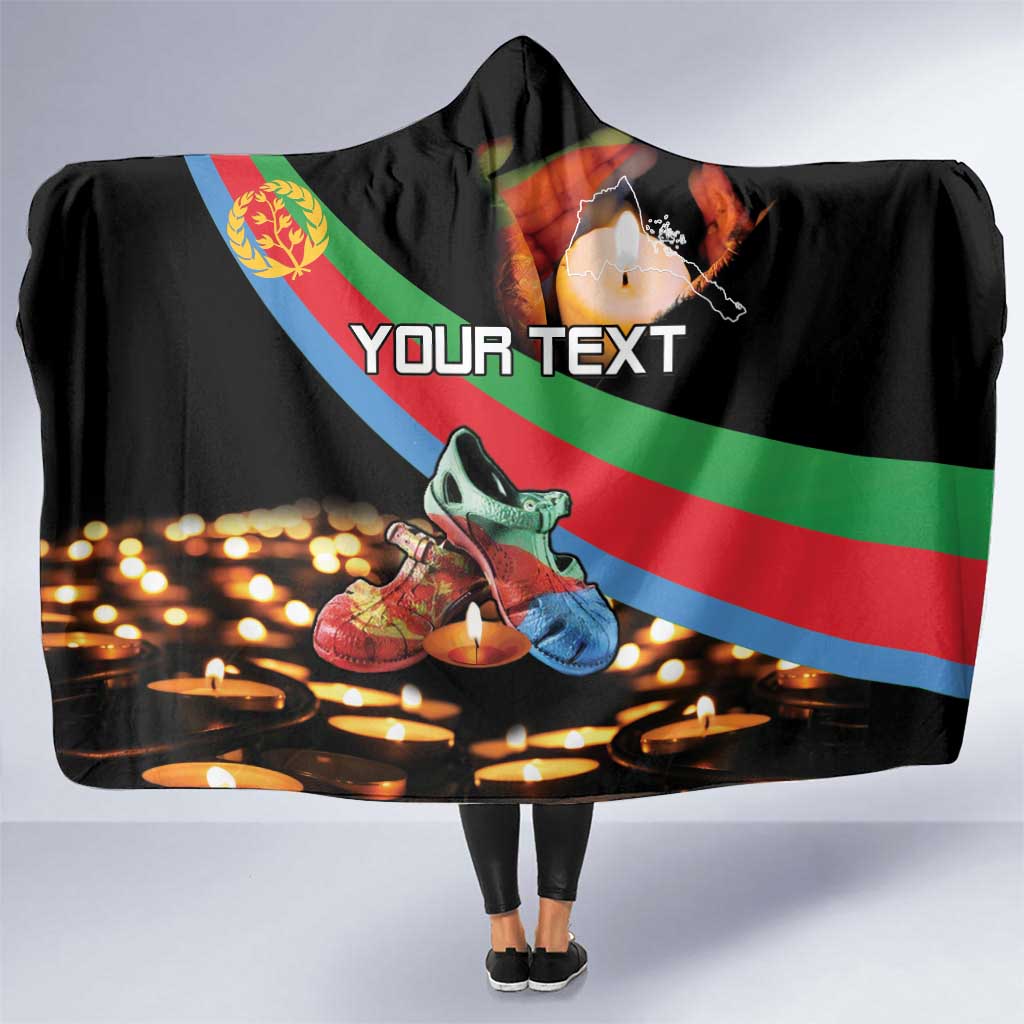 Personalized Eritrea Martyrs Day Hooded Blanket Candlelight Vigil Shida Shoes