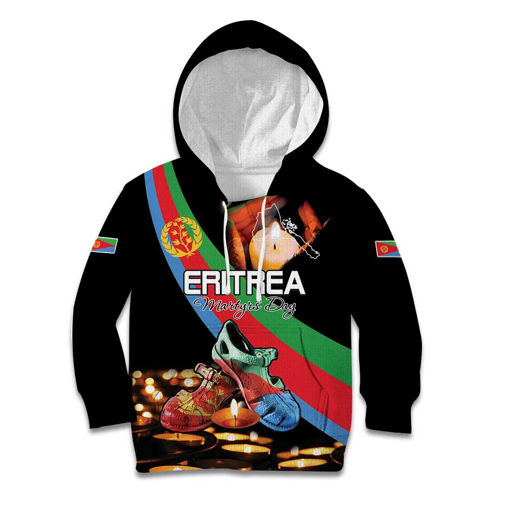 Personalized Eritrea Martyrs Day Kid Hoodie Candlelight Vigil Shida Shoes