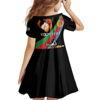 Personalized Eritrea Martyrs Day Kid Short Sleeve Dress Candlelight Vigil Shida Shoes