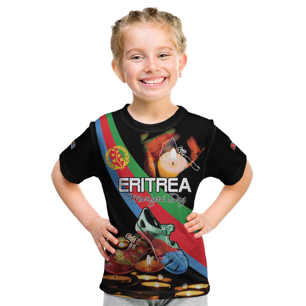 Personalized Eritrea Martyrs Day Kid T Shirt Candlelight Vigil Shida Shoes
