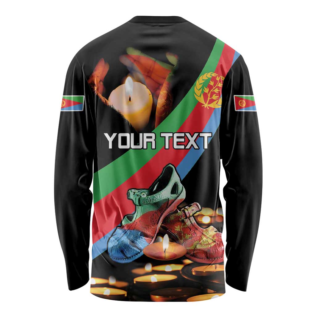 Personalized Eritrea Martyrs Day Long Sleeve Shirt Candlelight Vigil Shida Shoes