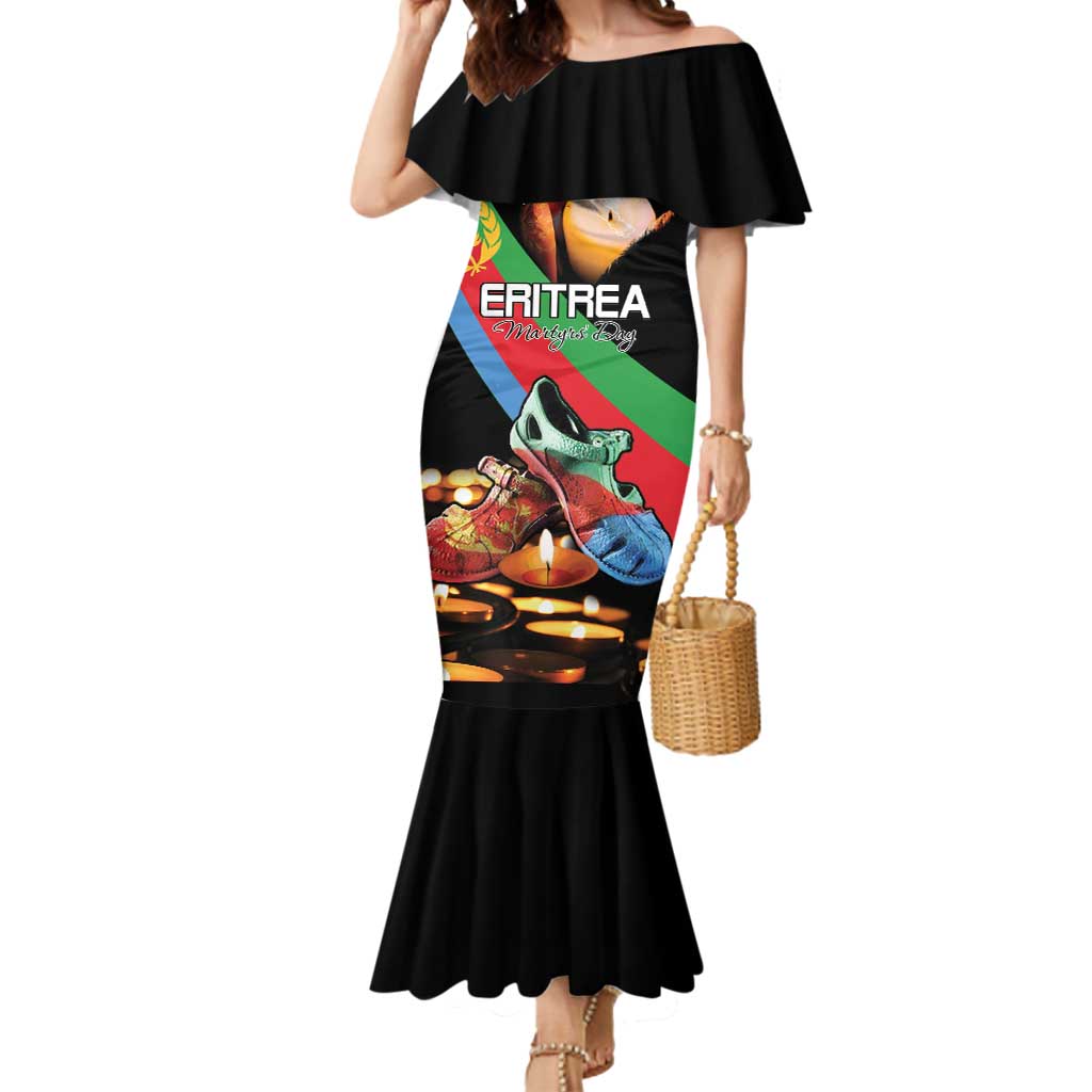 Personalized Eritrea Martyrs Day Mermaid Dress Candlelight Vigil Shida Shoes