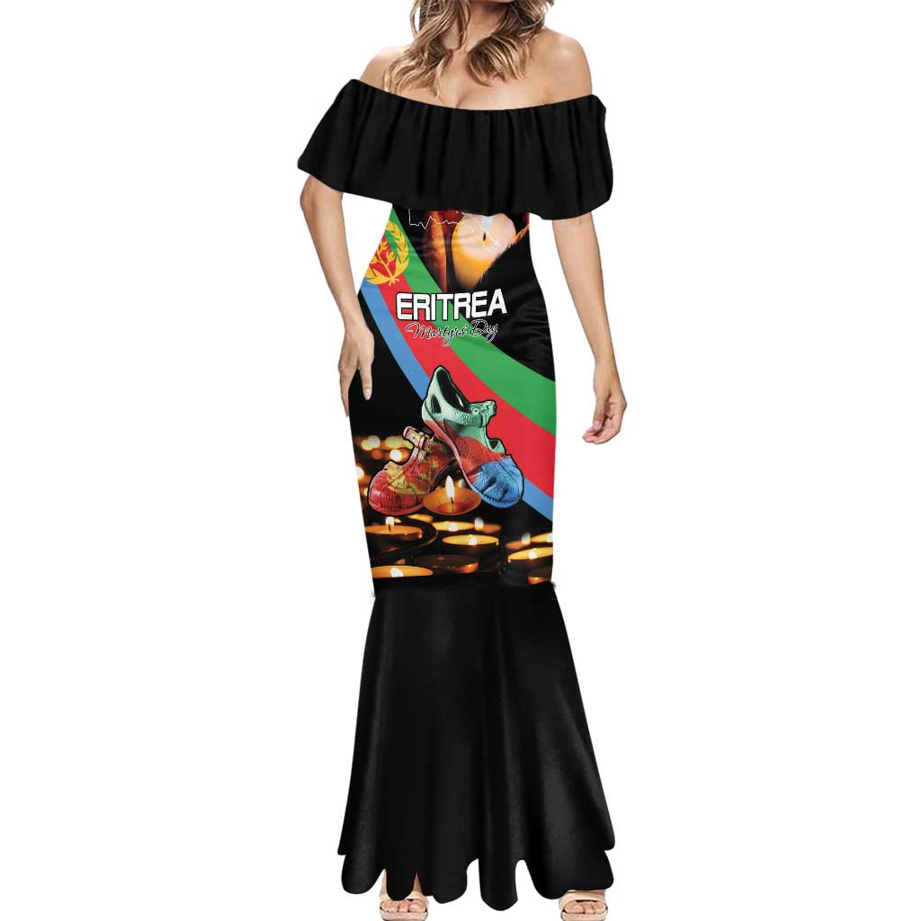 Personalized Eritrea Martyrs Day Mermaid Dress Candlelight Vigil Shida Shoes