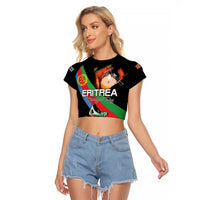 Personalized Eritrea Martyrs Day Raglan Cropped T Shirt Candlelight Vigil Shida Shoes