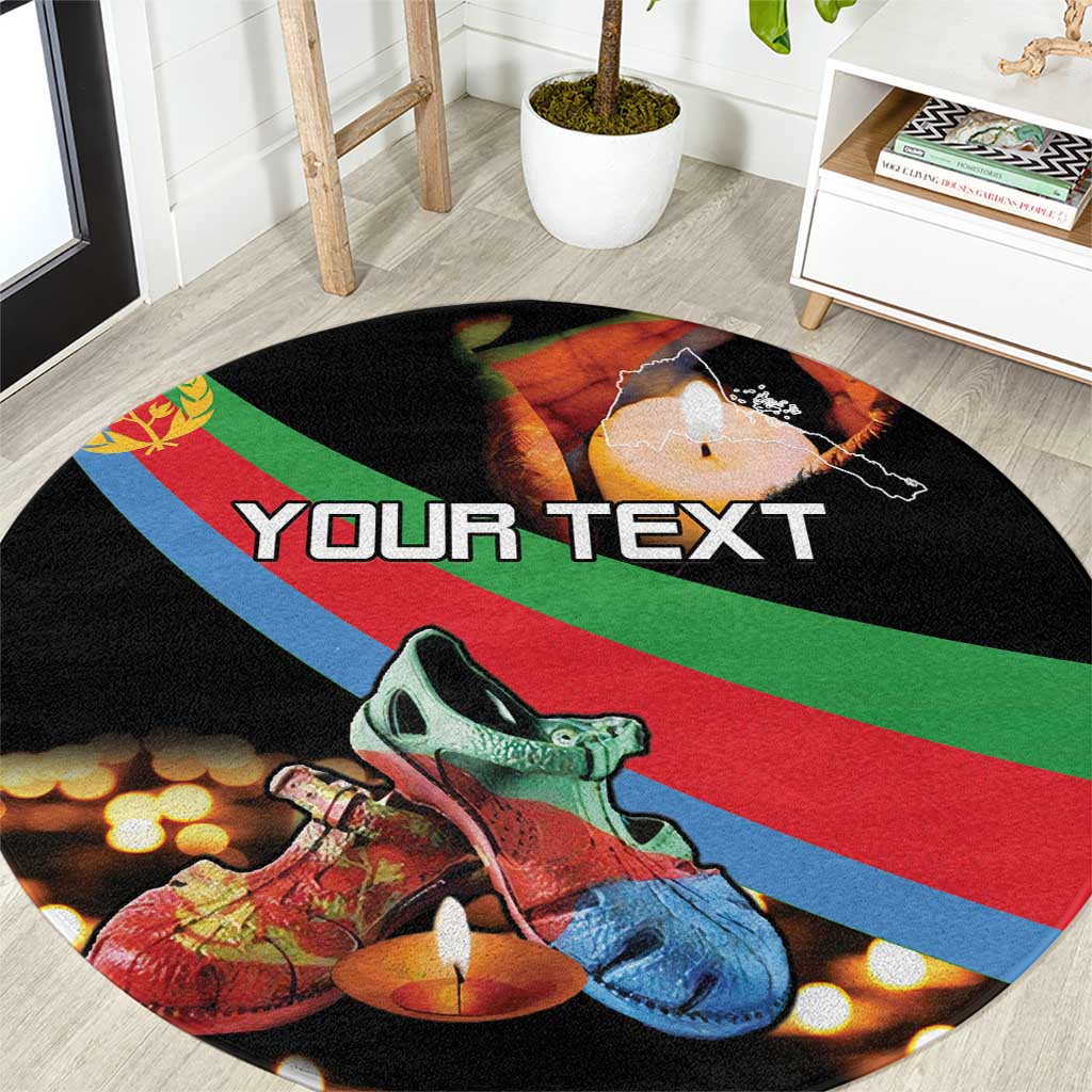 Personalized Eritrea Martyrs Day Round Carpet Candlelight Vigil Shida Shoes