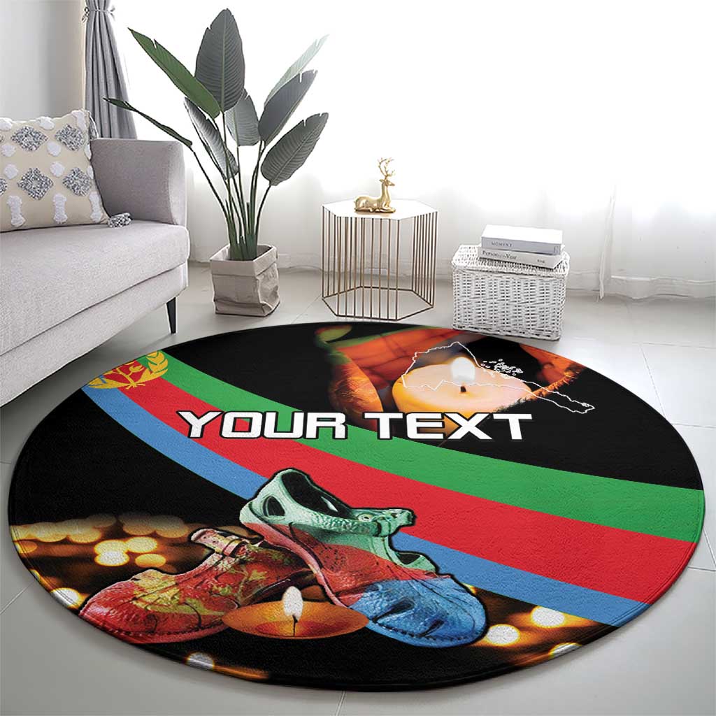 Personalized Eritrea Martyrs Day Round Carpet Candlelight Vigil Shida Shoes