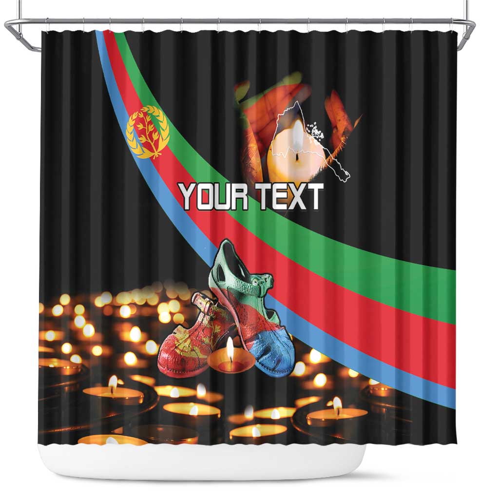 Personalized Eritrea Martyrs Day Shower Curtain Candlelight Vigil Shida Shoes