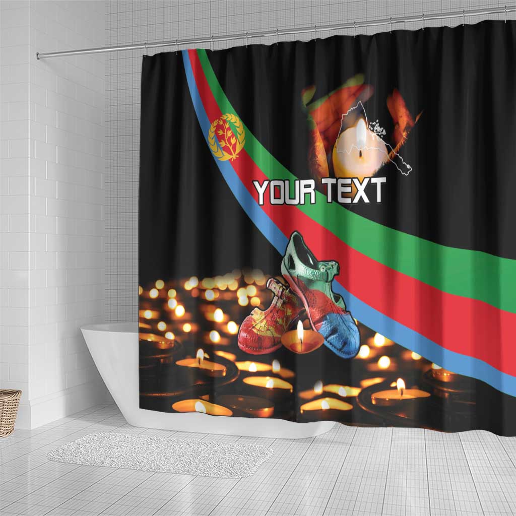 Personalized Eritrea Martyrs Day Shower Curtain Candlelight Vigil Shida Shoes