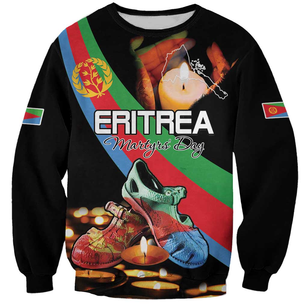Personalized Eritrea Martyrs Day Sweatshirt Candlelight Vigil Shida Shoes