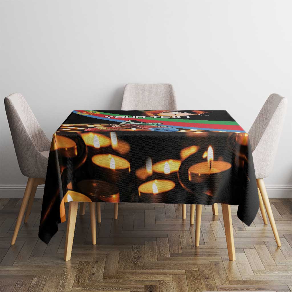 Personalized Eritrea Martyrs Day Tablecloth Candlelight Vigil Shida Shoes