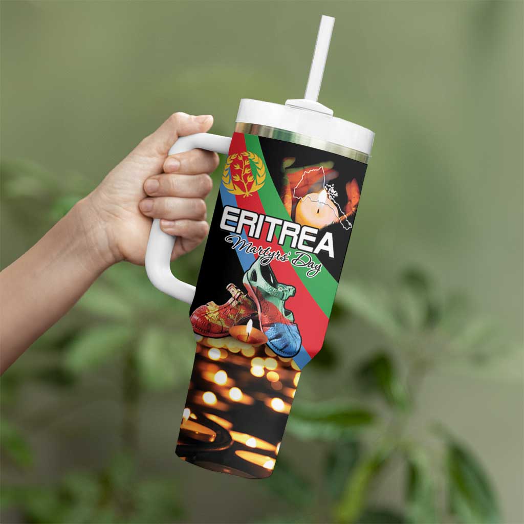 Personalized Eritrea Martyrs Day Tumbler With Handle Candlelight Vigil Shida Shoes