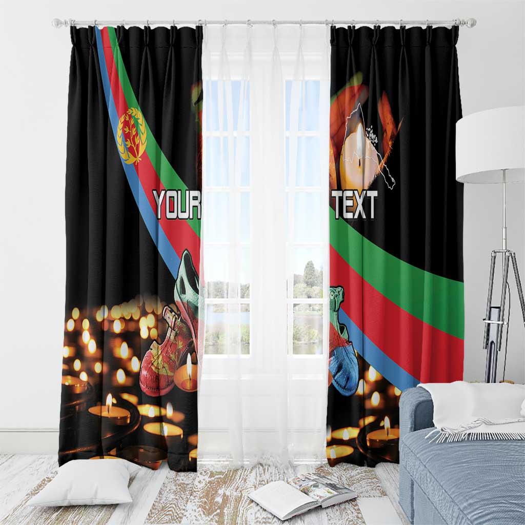 Personalized Eritrea Martyrs Day Window Curtain Candlelight Vigil Shida Shoes